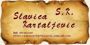 Slavica Kartaljević vizit kartica